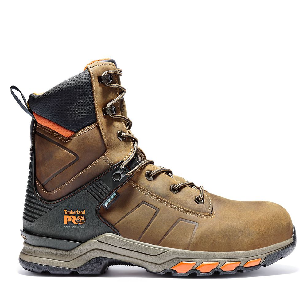 Bocanci De Muncă Timberland Barbati Maro/Negrii - Pro® Hypercharge 8\" Comp Toe - Romania - TUSZGW283